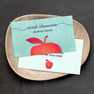Tarjeta De Visita Gran educación de profesores de la escuela de la A