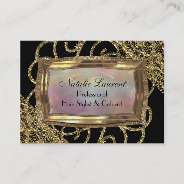 Tarjeta De Visita Gran Fillmore Elegante Profesional (Anverso)