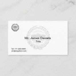 Tarjeta De Visita Gran foca de Boston Massachusetts