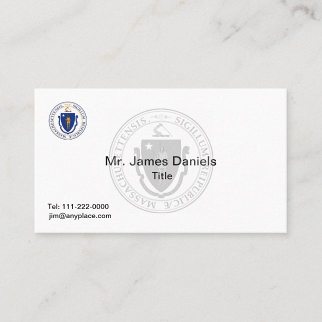 Tarjeta De Visita Gran foca de Massachusetts (Anverso)