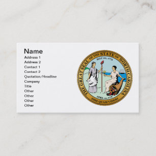 Tarjeta De Visita Gran foco de Carolina del Norte