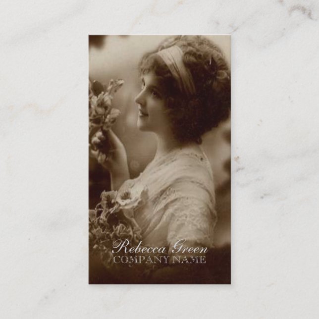 Tarjeta De Visita gran fotógrafo de gatsby chica maquillador peluque (Anverso)
