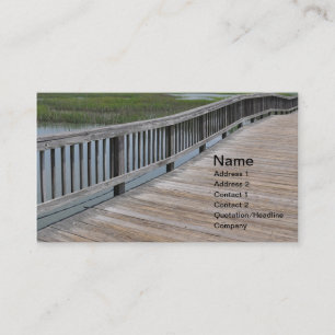 Tarjeta De Visita gran muelle o muelle de madera al aire libre