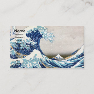 Tarjeta De Visita Gran ola del Bella Artes Kanagawa Hokusai