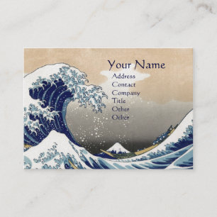 Tarjeta De Visita GRAN OLA MONOGRAM Pearl Paper