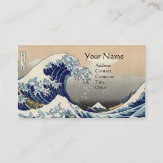 Tarjeta De Visita GRAN OLA MONOGRAMA Azul