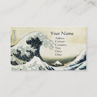 Tarjeta De Visita GRAN OLA MONOGRAMA Azul