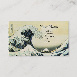 Tarjeta De Visita GRAN OLA MONOGRAMA Azul