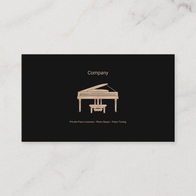 Tarjeta De Visita Gran Piano (Anverso)