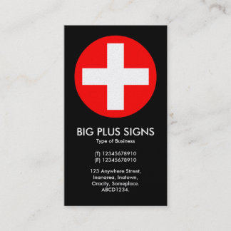 Tarjeta De Visita Gran Plus Rótulos Rojo - Negro (Tarjeta de oro)