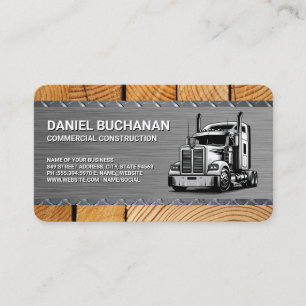Tarjeta De Visita Gran Rig   Camión Semi   Camión de Transporte