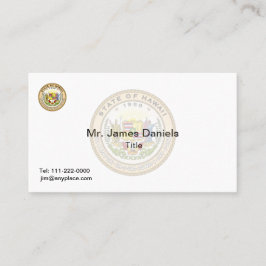 Tarjeta De Visita Gran Sello de Hawaii