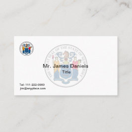 Tarjeta De Visita Gran Sello de Nueva Jersey