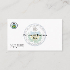 Tarjeta De Visita Gran Sello de Pensilvania