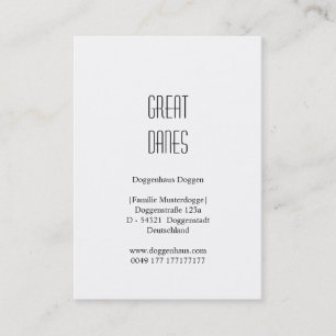 Tarjeta De Visita Grandes cartas dane