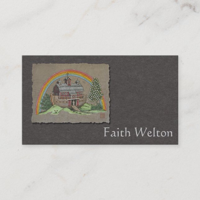 Tarjeta De Visita Granero de la arca de Noah (Anverso)