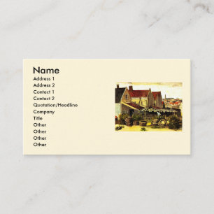 Tarjeta De Visita Granero para secar pescado de Vincent van Gogh