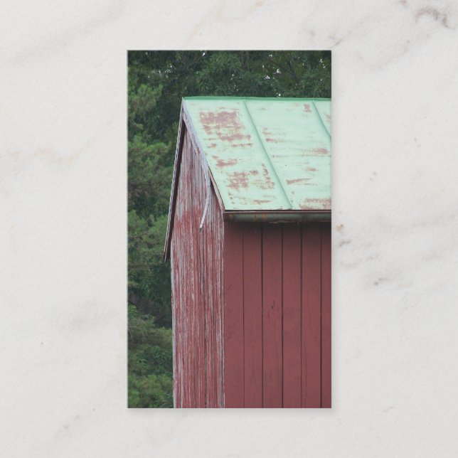 Tarjeta De Visita Granero rojo (Anverso)