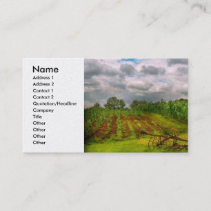 Tarjeta De Visita Granja - Agricultura orgánica