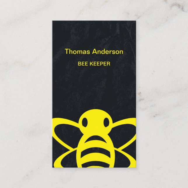 Tarjeta De Visita Granja de Abejas Apicultor (Anverso)