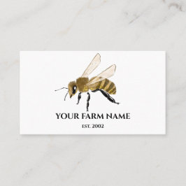 Tarjeta De Visita Granja de abejas de abeja de apicultores