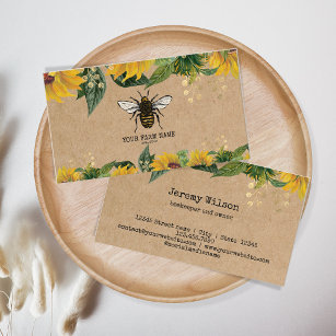 Tarjeta De Visita Granja de abejas de abeja de apicultores Honeycomb
