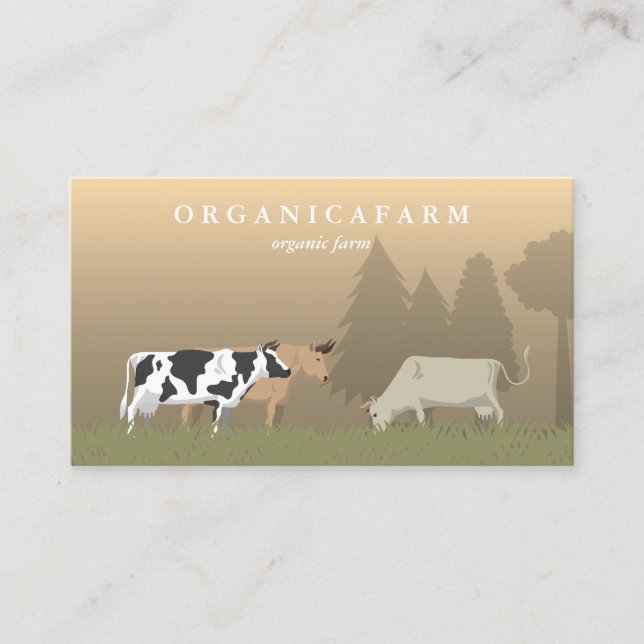 Tarjeta De Visita Granja de Oro Verde (Anverso)