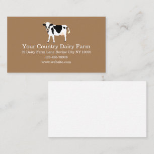 Tarjeta De Visita Granja de vacas