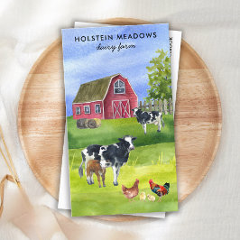 Tarjeta De Visita Granja de vacas Holstein Personalizado de granjas 