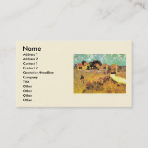 Tarjeta De Visita Granja en Provenza por Vincent van Gogh