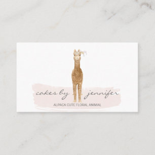 Tarjeta De Visita Granja Floral de Alpacas