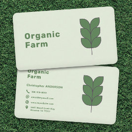 Tarjeta De Visita Granja orgánica