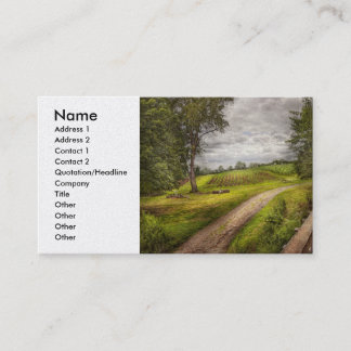 Tarjeta De Visita Granja - Paisaje - Cultivos de Jersey