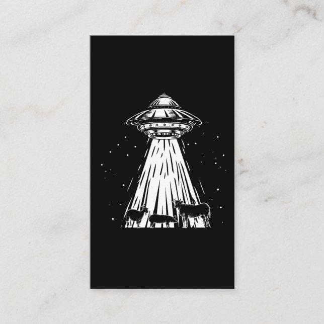 Tarjeta De Visita Granjero extranjero de agricultura divertida Cows  (Anverso)