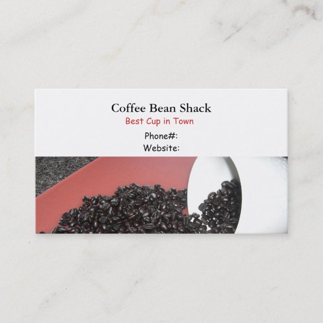 Tarjeta De Visita Grano de Café (Anverso)