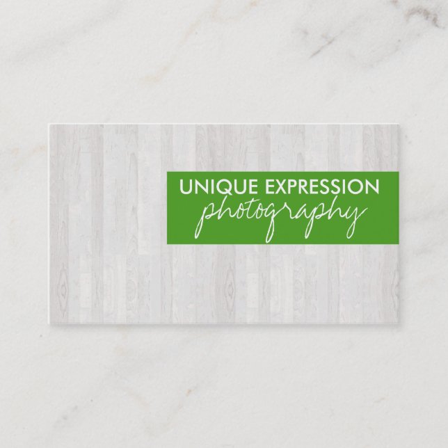 Tarjeta De Visita Grano de madera (Anverso)