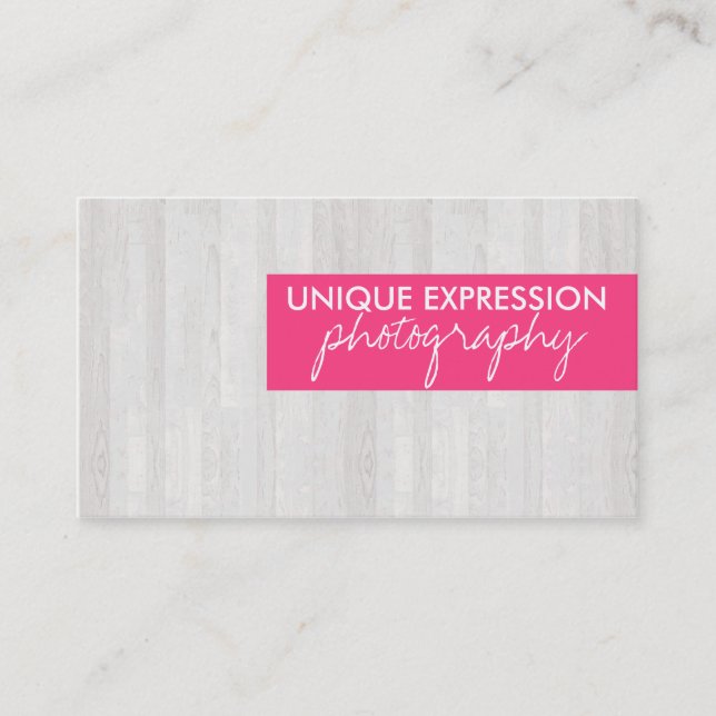 Tarjeta De Visita Grano de madera (Anverso)