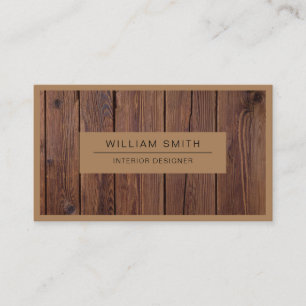 Tarjeta De Visita Grano de madera moderno profesional