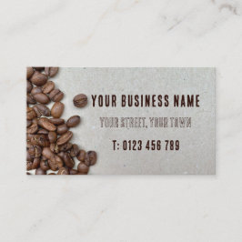 Tarjeta De Visita Granos de café
