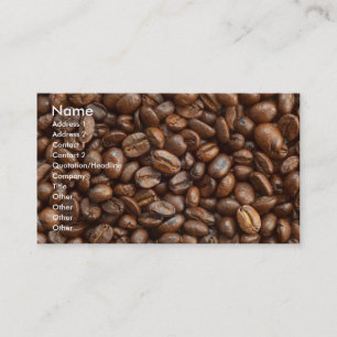 TARJETA DE VISITA GRANOS DE CAFÉ