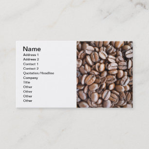 Tarjeta De Visita Granos de café