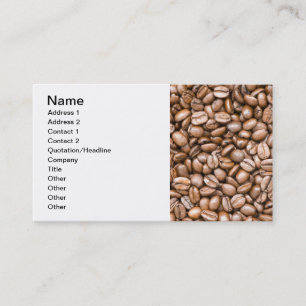 Tarjeta De Visita Granos de café
