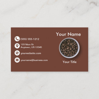 Tarjeta De Visita Granos de café