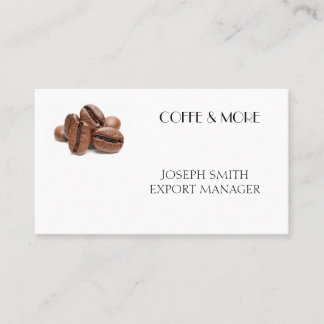 Tarjeta De Visita Granos de café profesionales