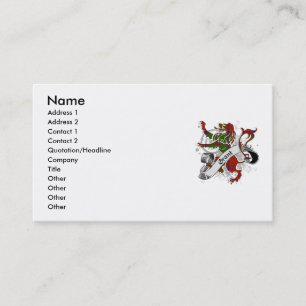 Tarjeta De Visita Grant Tartan Lion