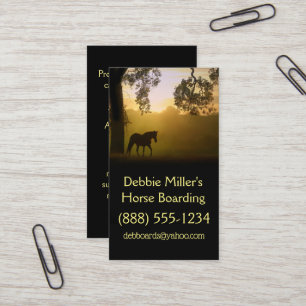 Tarjeta De Visita Grapados de abordaje de caballos 