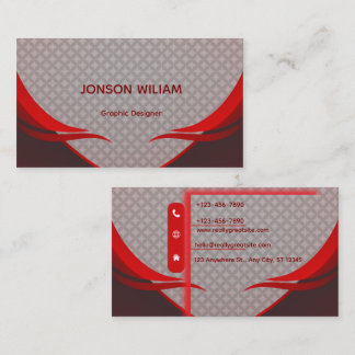 Tarjeta De Visita Graphic Designer Business Card | Elegant Modern