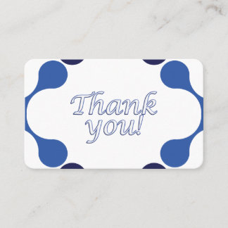 Tarjeta De Visita Gratitude Thank You Card - 3.54 x 2.165