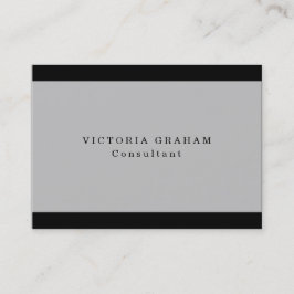 Tarjeta De Visita Gratuito de moda gris negro profesional creativo