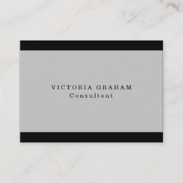 Tarjeta De Visita Gratuito de moda gris negro profesional creativo